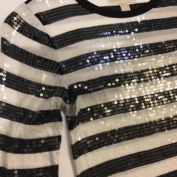 Micheal Kors Black and white striped sequin dress size xs - Picture 13 of 15